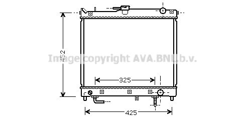 AVA QUALITY COOLING Радиатор, охлаждение двигателя SZ2109